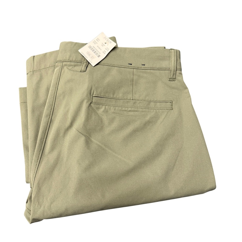 J Crew Tech Chino Pants Mens 30x30 (31x30 ACTUAL) Flex Slim Fit Green NEW‎